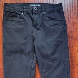 MARC ECKO Mens Cut and Sew Black Jeans Sz 30X31